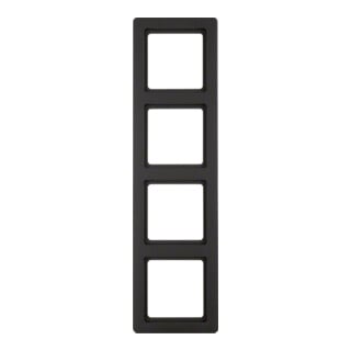 Berker Cadre anthracite/satiné 4 fois 10146086