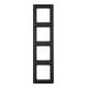Berker Cadre anthracite/satiné 4 fois 10146086