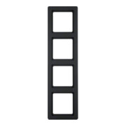 Berker Cadre anthracite/satiné 4 fois 10146086-3