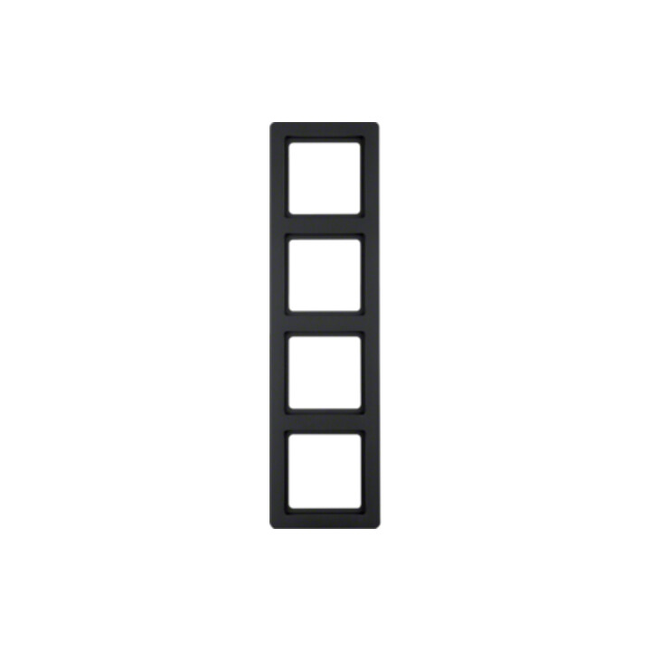 Berker Cadre anthracite/satiné 4 fois 10146086