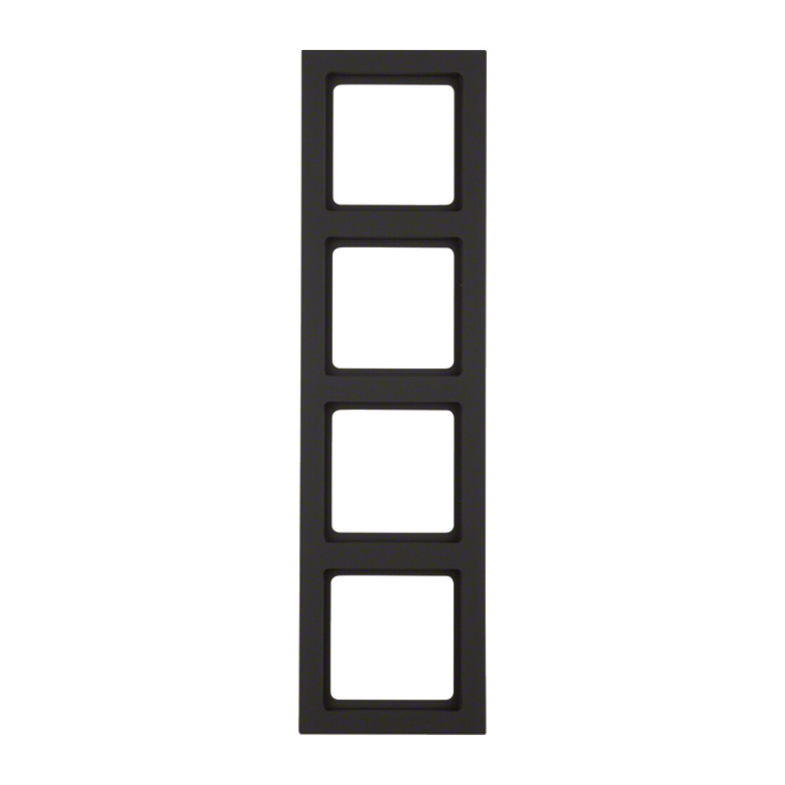 Berker Cadre anthracite/satiné 4 fois 10146096