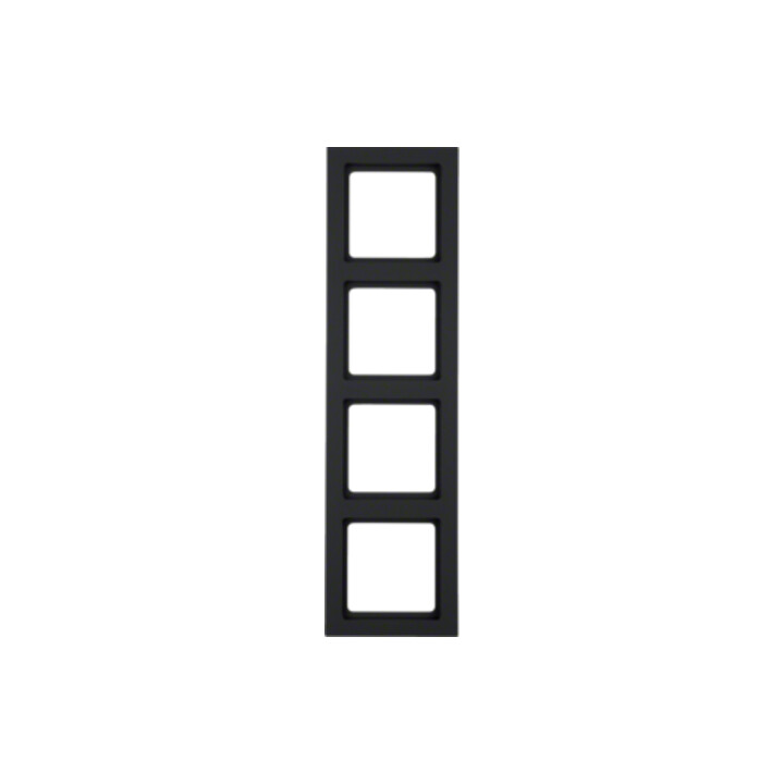 Berker Cadre anthracite/satiné 4 fois 10146096