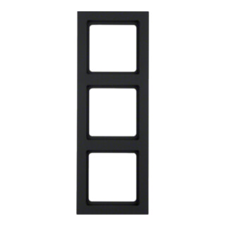 Berker Cadre anthracite/satiné triple 10136096