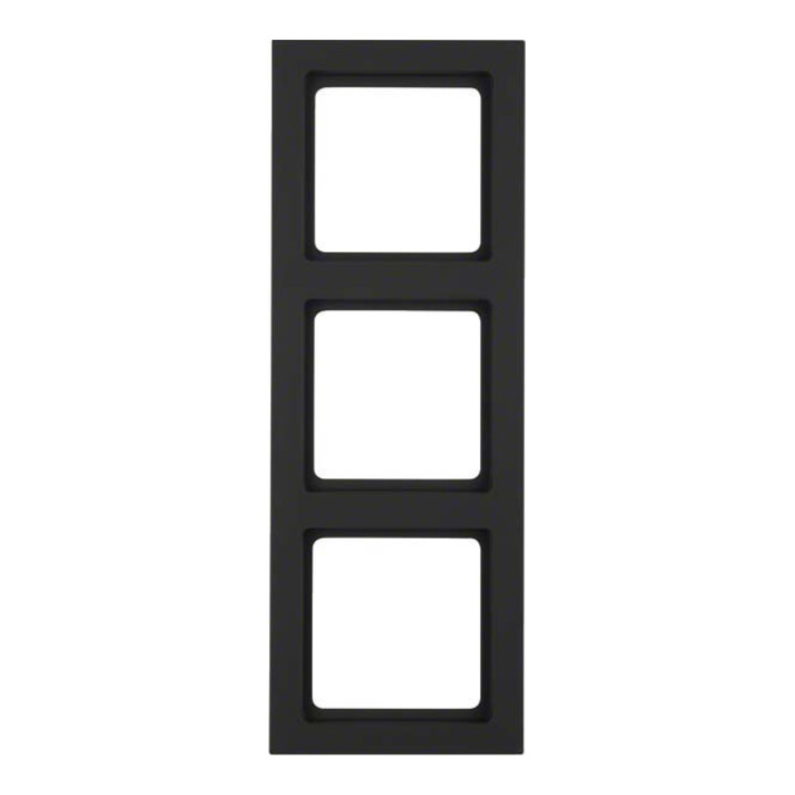 Berker Cadre anthracite/satiné triple 10136096