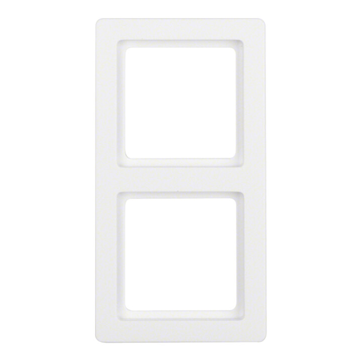 Berker Cadre blanc polaire, velours, 2 fois 10126089