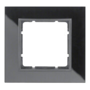 Berker Cadre en verre noir 1 poste 10116616-3