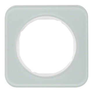 Berker Cadre en verre/pows 1 poste, rond 10112109