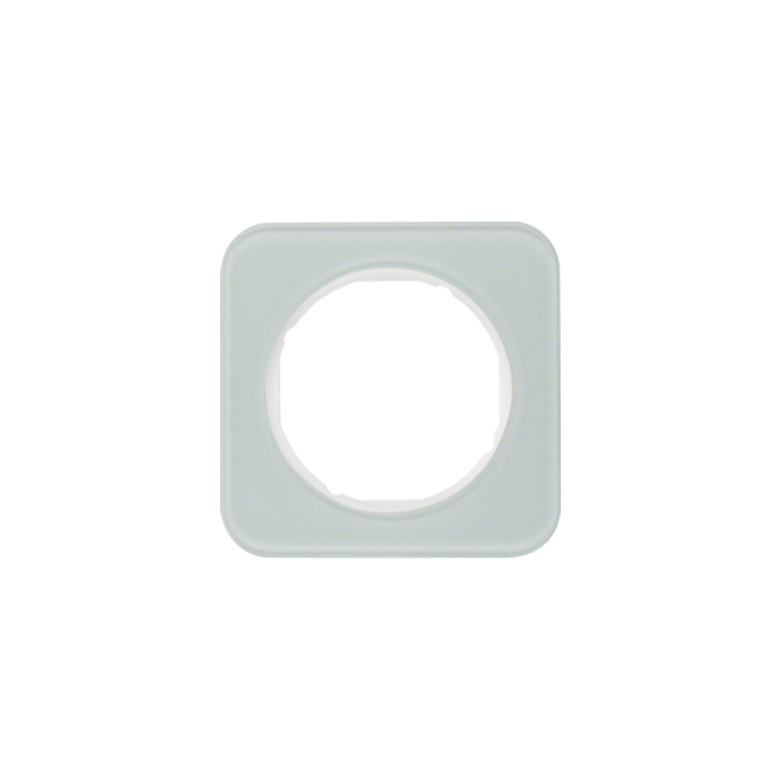 Berker Cadre en verre/pows 1 poste, rond 10112109