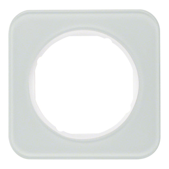 Berker Cadre en verre/pows 1 poste, rond 10112109