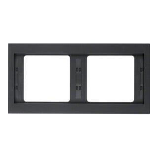 Berker Cadre K.1 2 fois horizontal anthracite 13637006