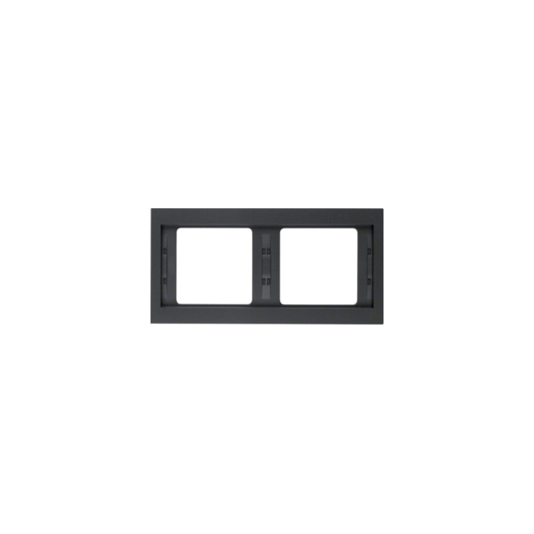 Berker Cadre K.1 2 fois horizontal anthracite 13637006