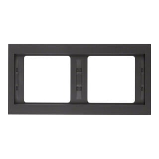 Berker Cadre K.1 2 fois horizontal anthracite 13637006