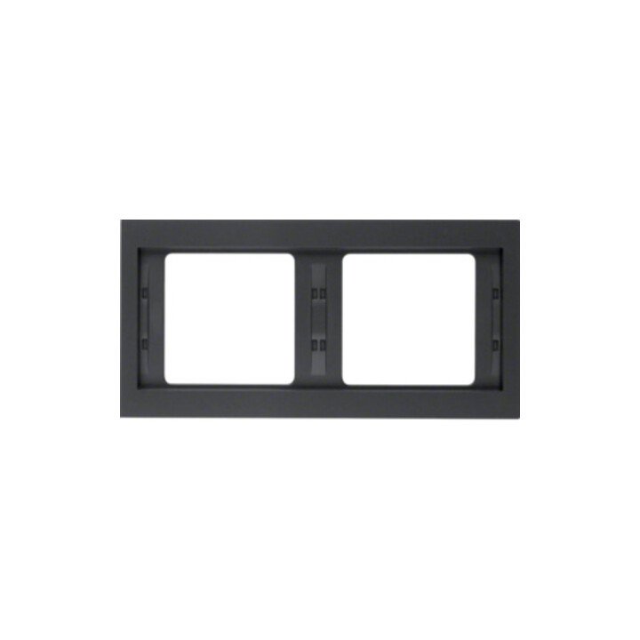 Berker Cadre K.1 2 fois horizontal anthracite 13637006