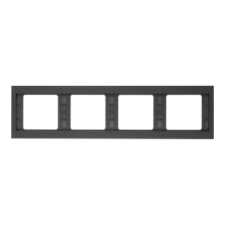 Berker Cadre K.1 4 fois horizontal anthracite 13837006