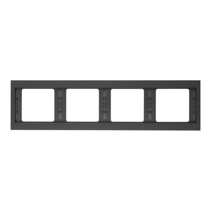 Berker Cadre K.1 4 fois horizontal anthracite 13837006