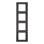 Berker Cadre K.1 quadruple vertical anthracite 13437006-1