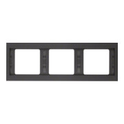 Berker Cadre K.1 triple horizontal anthracite 13737006-1