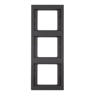 Berker Cadre K.1 triple vertical anthracite 13337006