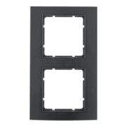 Berker Cadre noir/anthracite 2 places 10123005-3