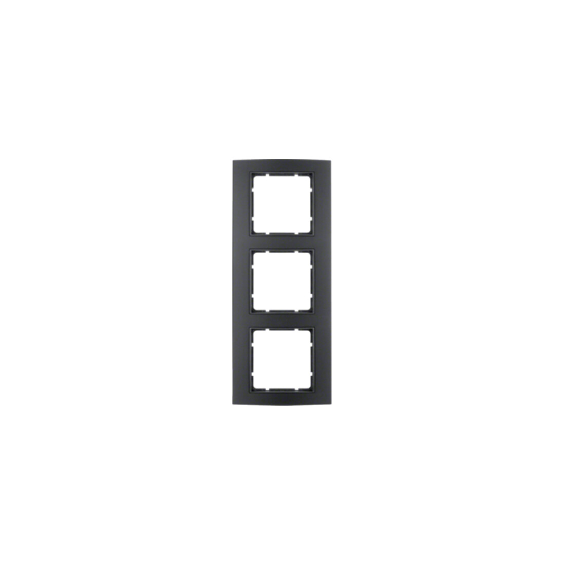 Berker Cadre noir/anthracite triple 10133005