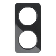 Berker Cadre noir/gris 2 fiches 10122145-3