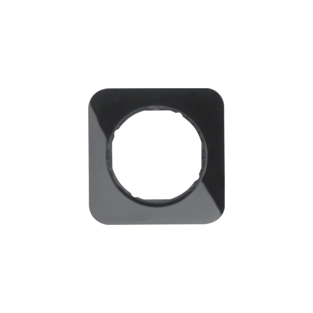 Berker Cadre sw/gl 1 poste, rond 10112145