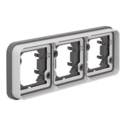 Berker Cadre triple horizontal gris clair 13303505-1