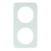 Berker Cadre verre/poussoir double 10122109-1