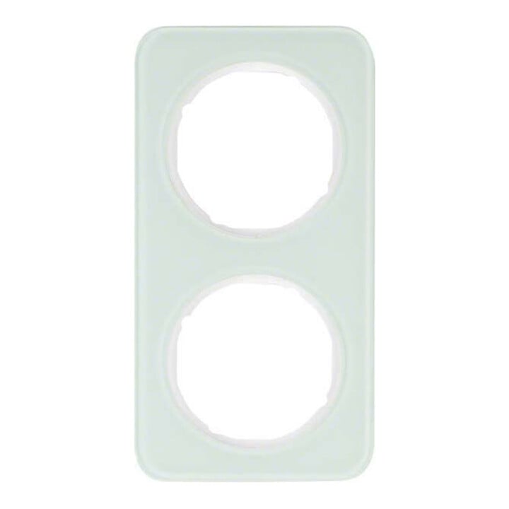 Berker Cadre verre/poussoir double 10122109