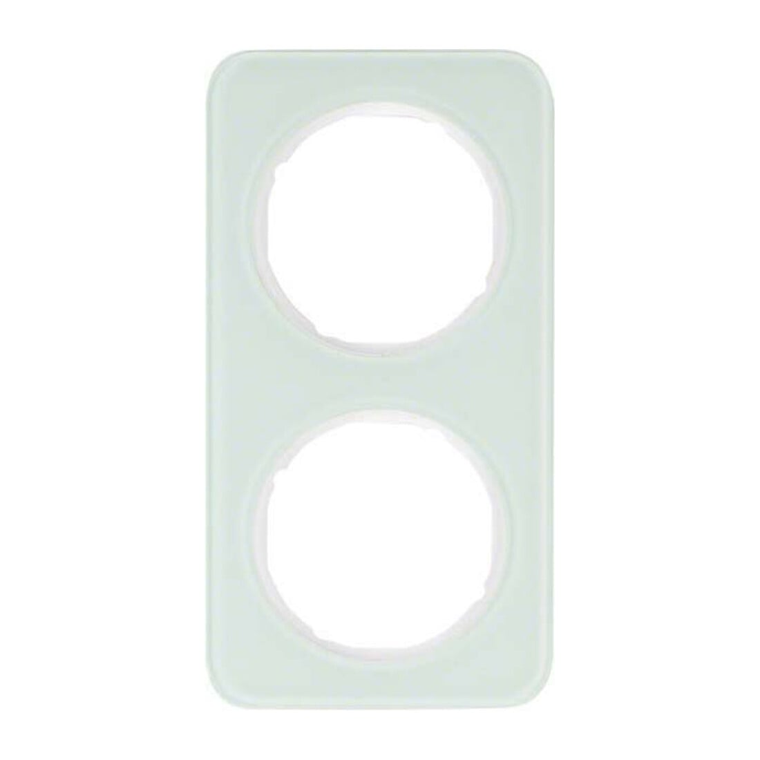 Berker Cadre verre/poussoir double 10122109