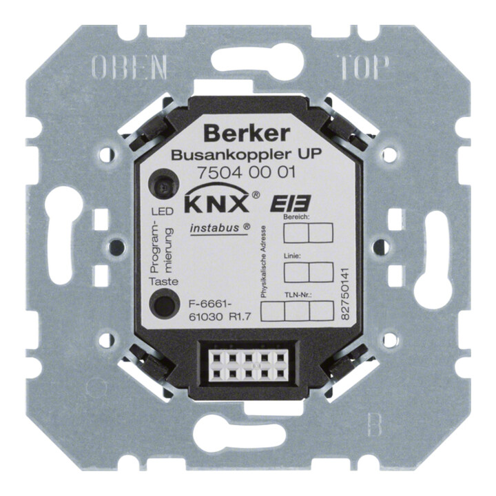 Berker Coupleur de bus encastré, instabus KNX/EIB 75040001
