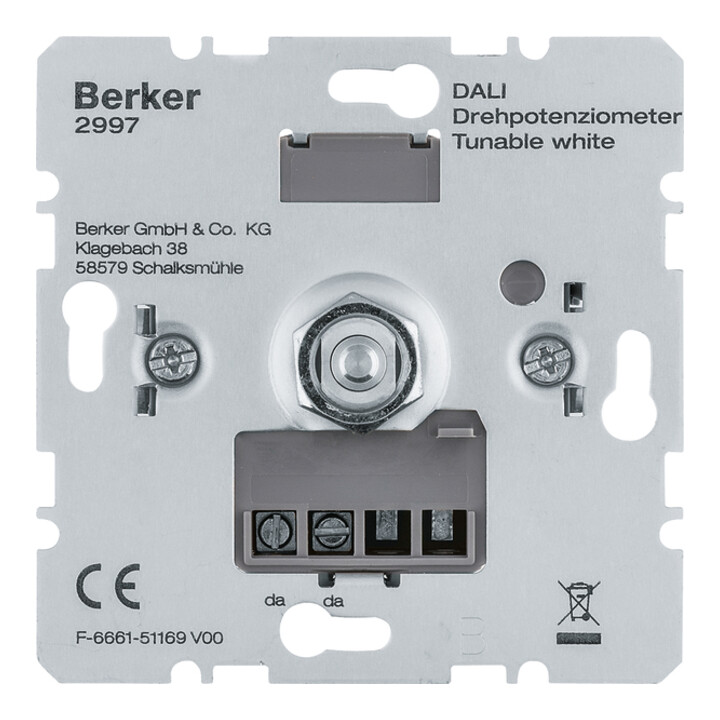 Berker DALI Drehpotenziometer Tunable white 2997