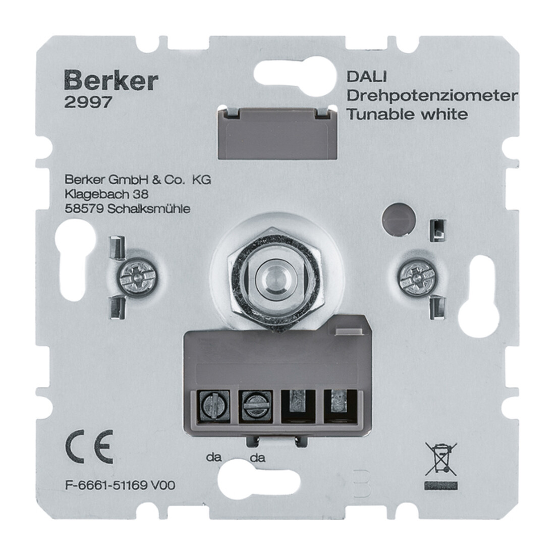 Berker DALI Drehpotenziometer Tunable white 2997