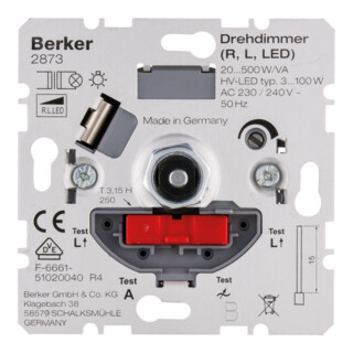 Berker Drehdimmer 20-500W/VA 2873