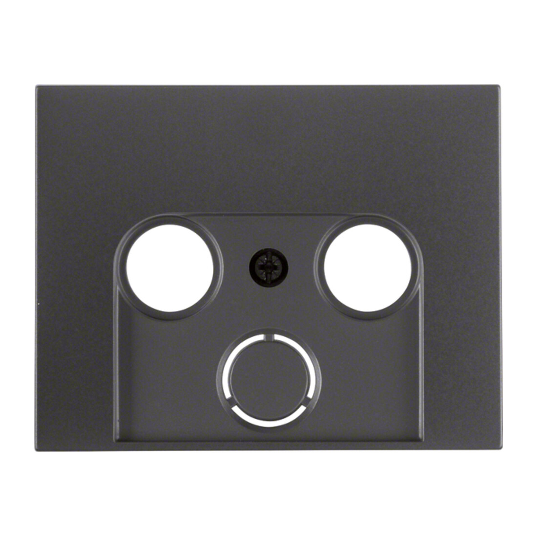 Berker Élément central anthracite/mat prise antenne 2/3 trous 12017016