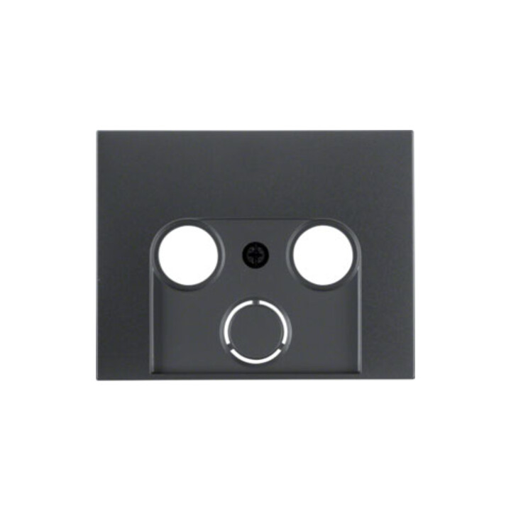 Berker Élément central anthracite/mat prise antenne 2/3 trous 12017016