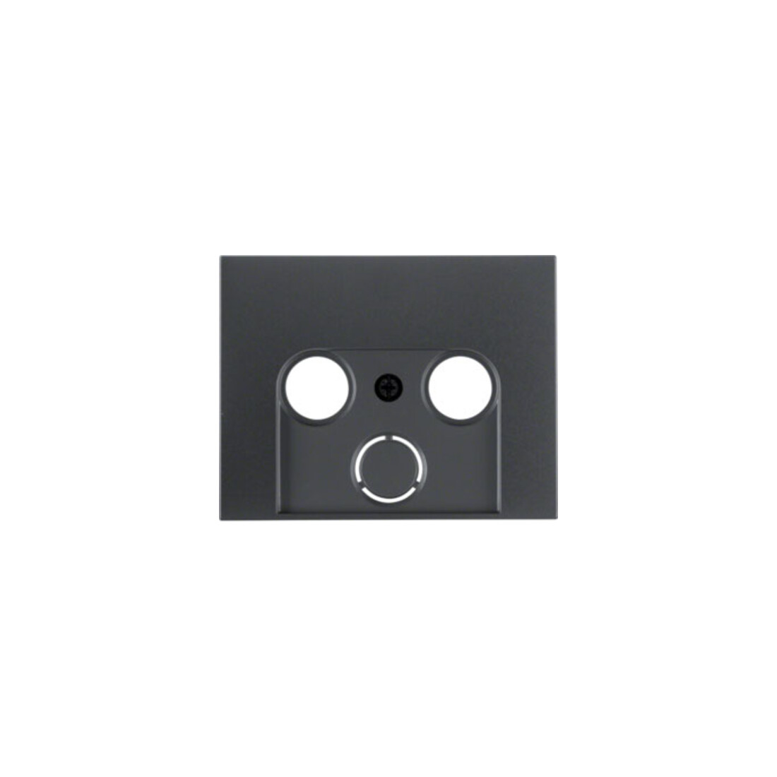 Berker Élément central anthracite/mat prise antenne 2/3 trous 12017016