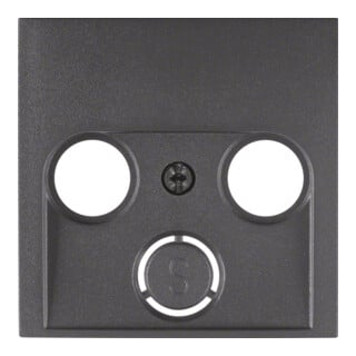 Berker Élément central anthracite pour prise antenne 2-3 trous 12031606