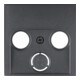 Berker Élément central anthracite pour prise antenne 2-3 trous 12031606
