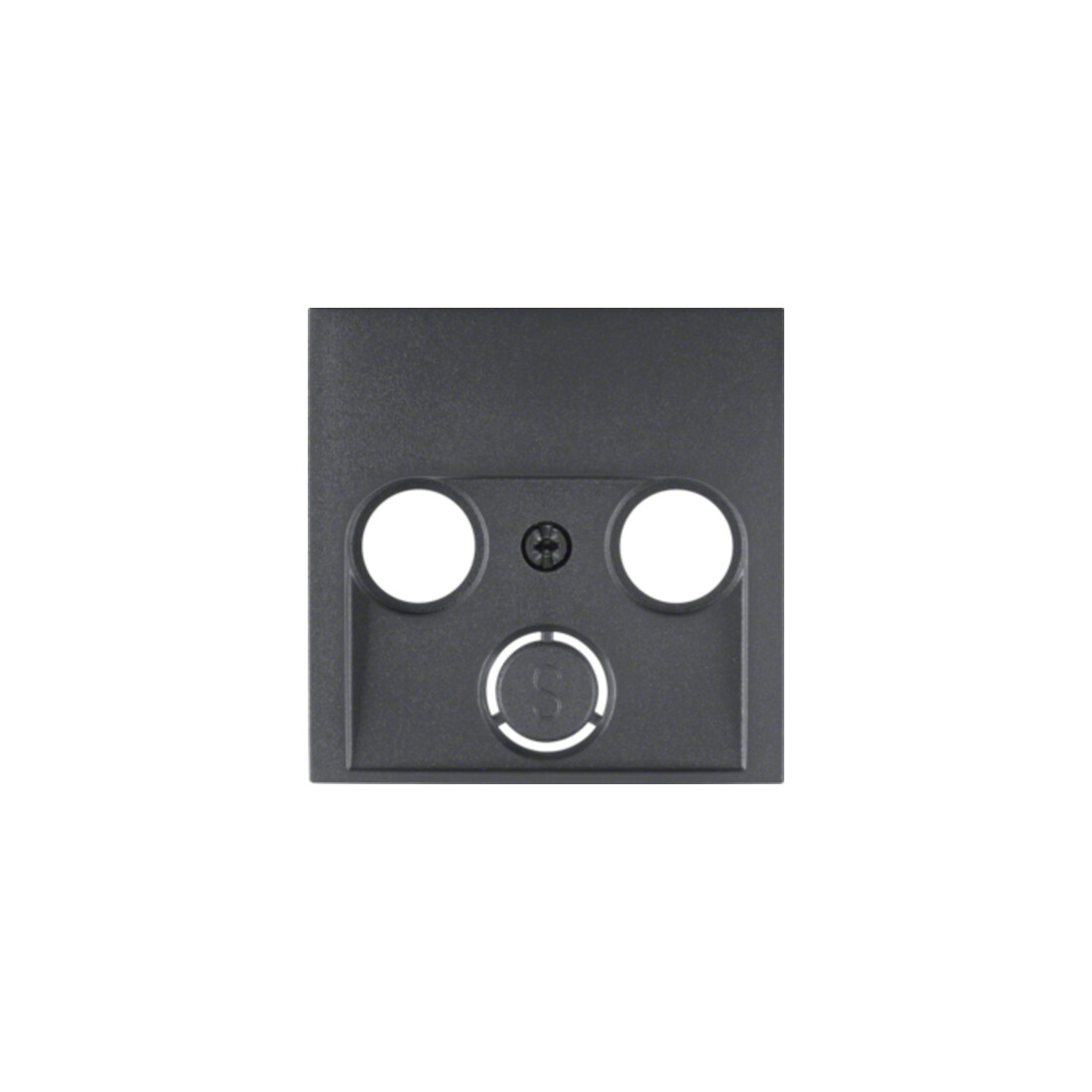 Berker Élément central anthracite pour prise antenne 2-3 trous 12031606