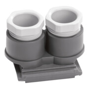 Berker Entrée de câble 2xM20 gris mat 18893505-1