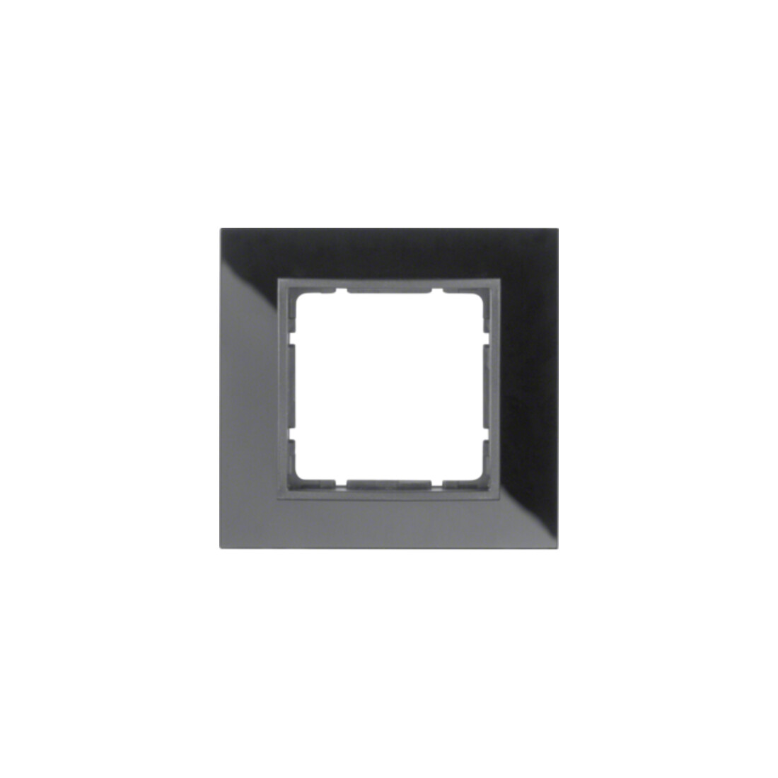 Berker Glasrahmen schwarz 1fach 10116616