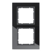 Berker Glasrahmen schwarz 2fach 10126616-1