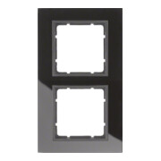 Berker Glasrahmen schwarz 2fach 10126616-3