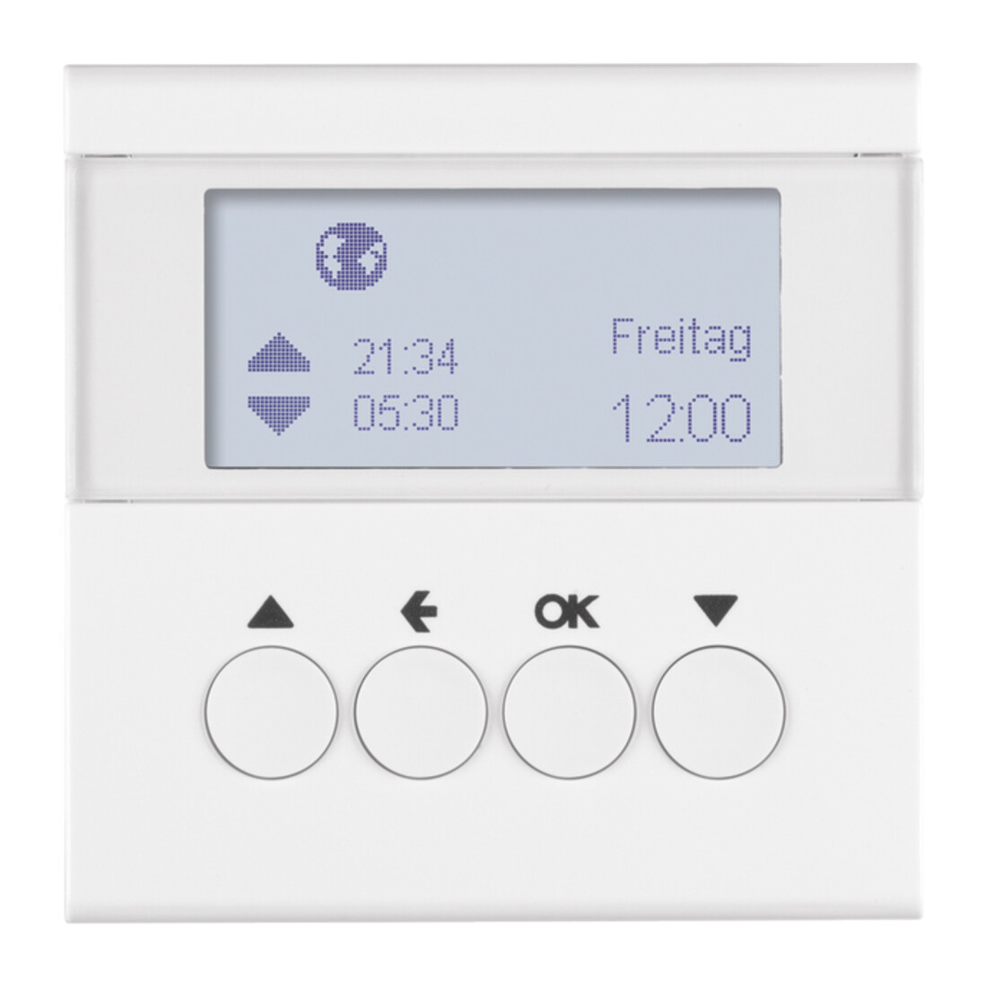 Berker Horloge de commande de volet roulant blanc polaire brillant 85741189
