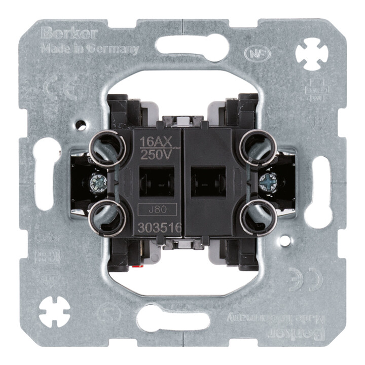 Berker Interrupteur série 16 AX Marche/Inverseur 303516