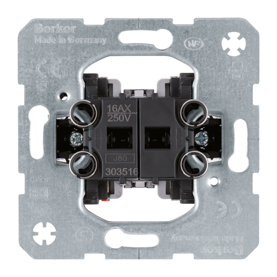 Berker Interrupteur série 16 AX Marche/Inverseur 303516