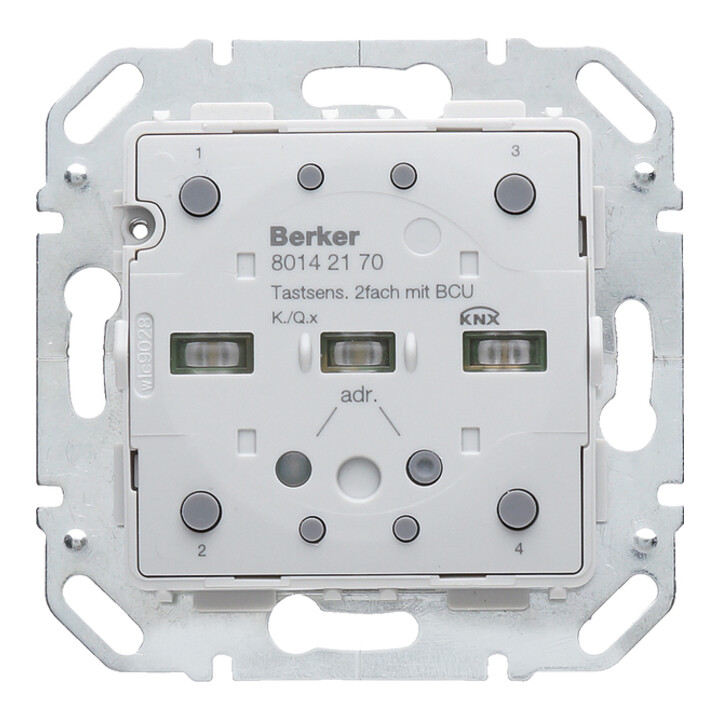 Berker Module capteur tactile 2f. avec BCU KNX 80142170