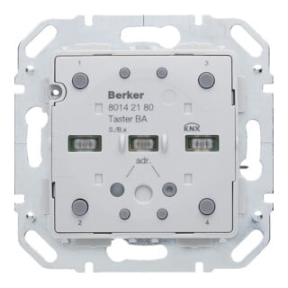 Berker Module capteur tactile 2x avec BCU KNX 80142180
