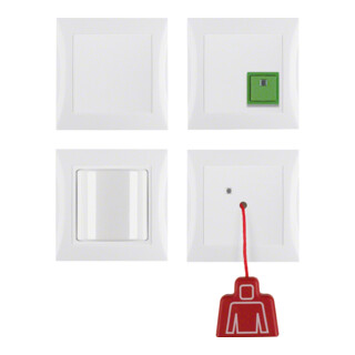 Berker Notruf-Set kompl. pws/gl S.1/B.3/B.7 Glas 52008989